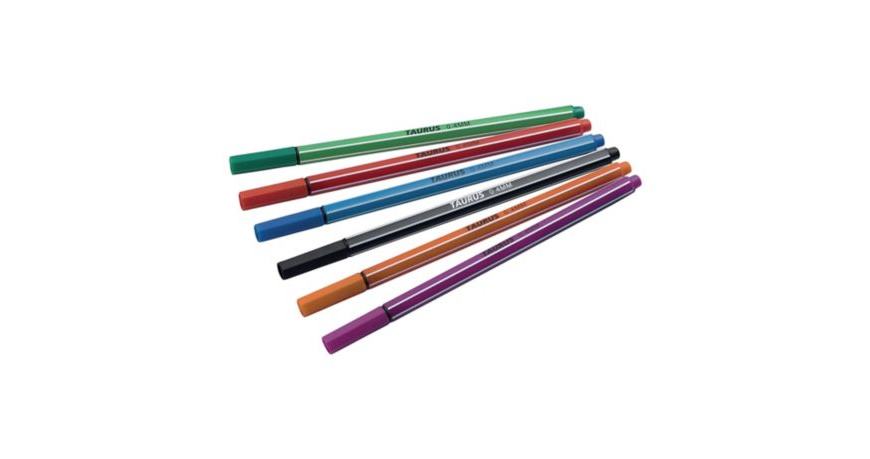 Komplet Cienkopisów Taurus 6szt. TKC-02