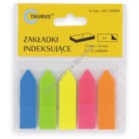 Zakładki Indeksujące PP Strzałki 12x45 48-120080-S 5 kol Taurus