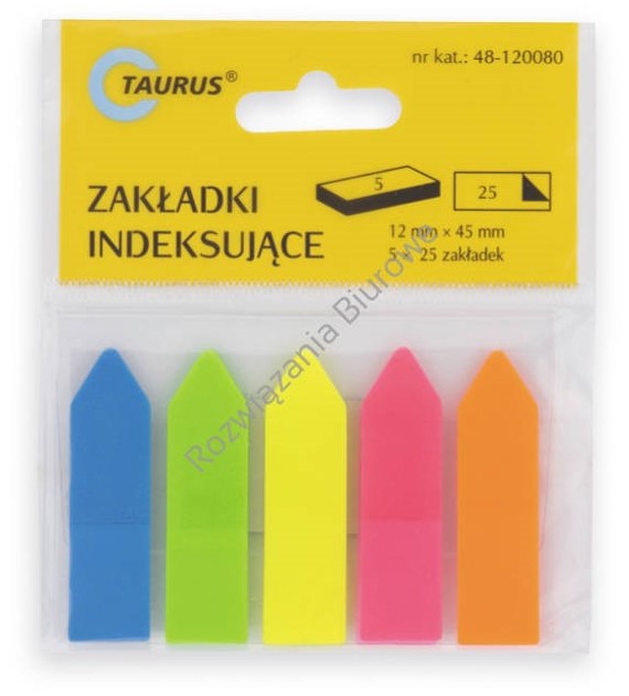 Zakładki Indeksujące PP Strzałki 12x45 48-120080-S Taurus