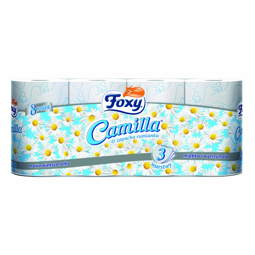 Papier Toaletowy Foxy 3w opk 8 Rolek Camilla PROMOCJA