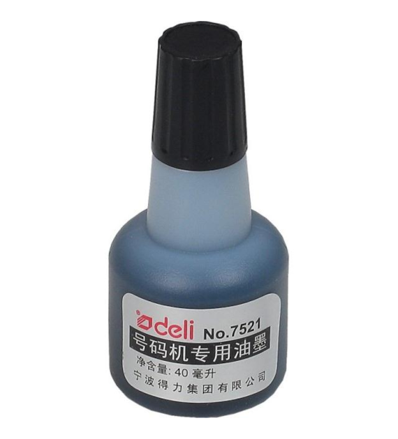 Tusz Do Pieczątek Olejowy 40ml 7521 Czarny 007221 Leviatan