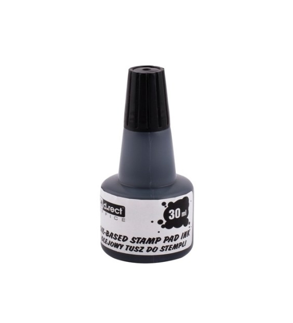 Tusz Do pieczątek Olejowy 30ml Czarny D.rect Leviatan