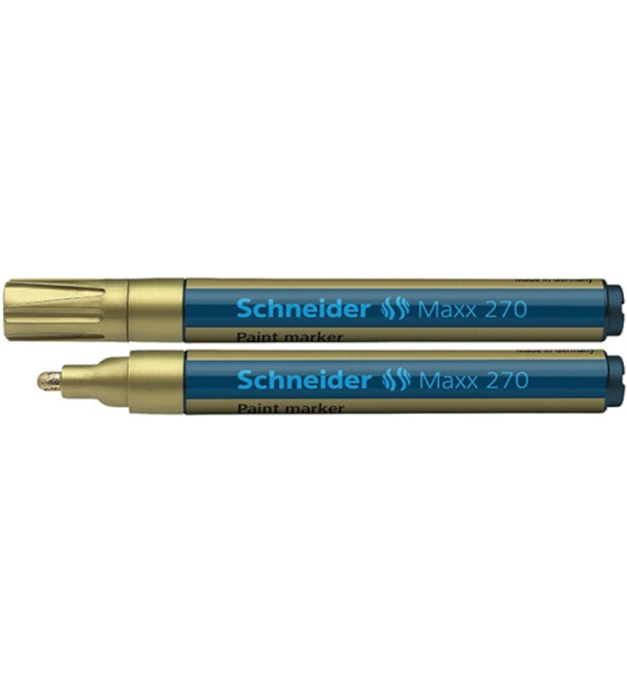 Marker Olejowy Schneider Maxx 270 1-3mm Okrągły Złoty