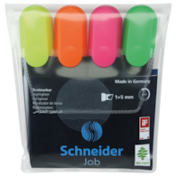 Zakreślacz Komplet  4szt  Schneider Job 11500