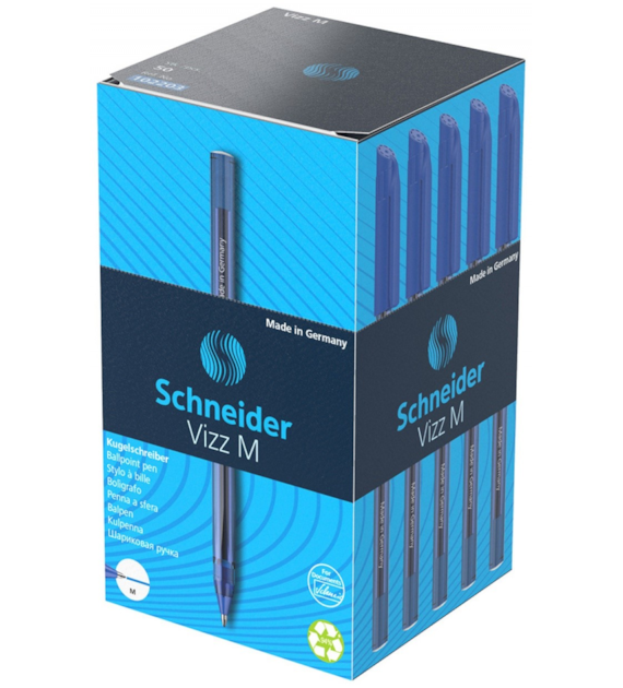 Długopis Vizz M Niebieski SR102203 Schneider