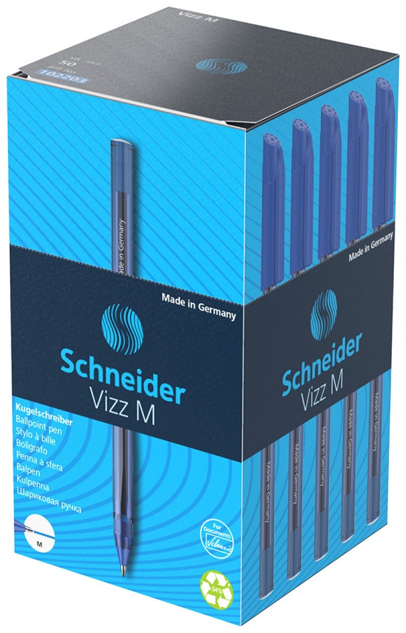 Długopis Vizz M Niebieski SR102203 Schneider