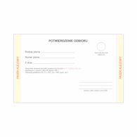 Druk Zwrotne Potwierdzenie Odbioru OP 160x04x1