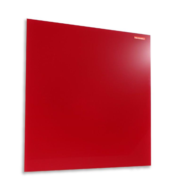 Tablica Szklana Magnetyczna 45x45cm.Memoboards Czerwona Amex