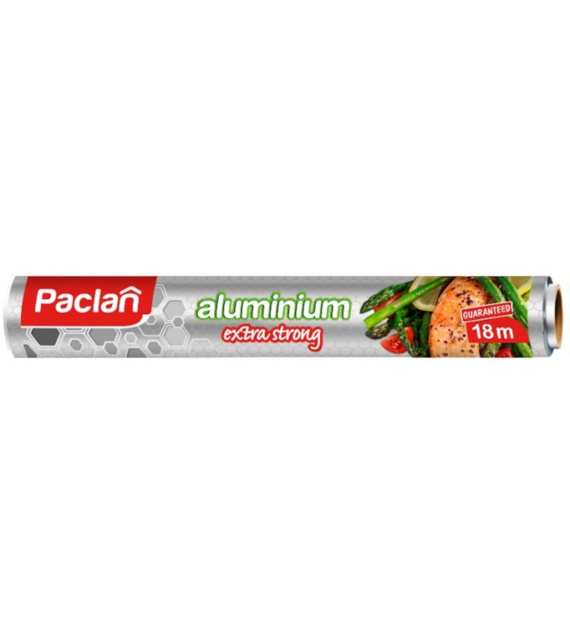 Folia Aluminiowa 290mm x18mx10mic Moletowana Paclan