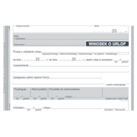Druk Wniosek urlopowy A6 515-5 Michalczyk i Propkop