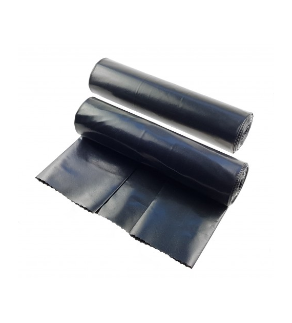 Worki Na Śmieci 120L 25szt Czarne LDPE Elvira