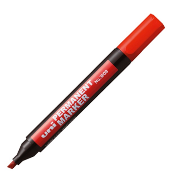 Marker Permanetny Uni Okrągły 320F Czerwony