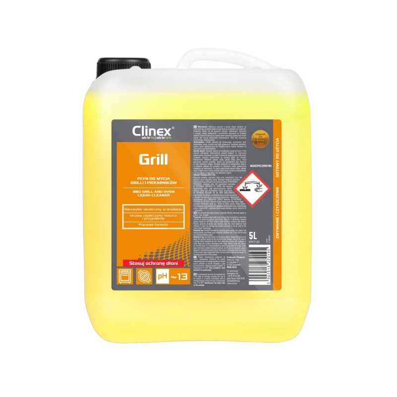 Płyn CLINEX Grill, do mycia grilli i piekarników, 5l