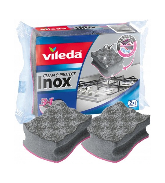 Gąbka Inox Clean End Shine 3w1 Opak. 2szt. 157403 Vileda