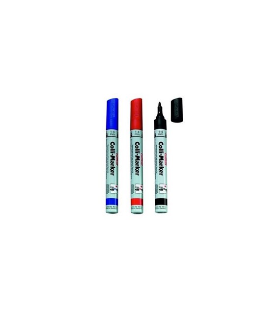 Marker Permamentny Wodoodporny Niebieski Okrągła Końcówka 1-4mm 08665507 Herlitz Niebieski