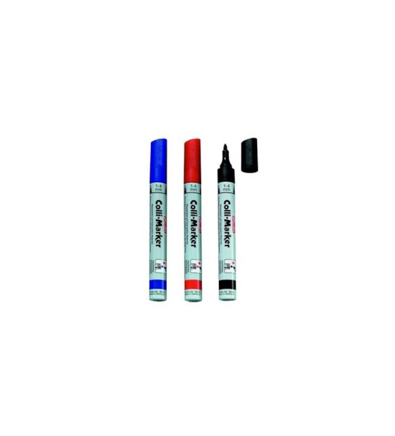 Marker Permamentny Wodoodporny Niebieski Okrągła Końcówka 1-4mm 08665507 Herlitz Niebieski