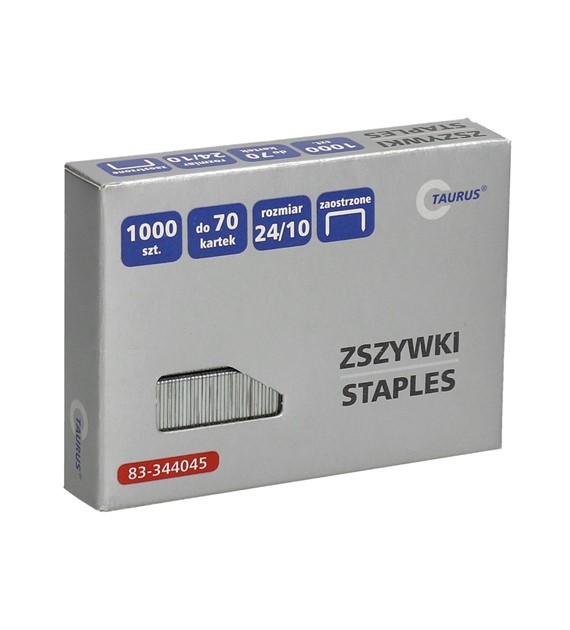 Zszywki 24/10 opk. 1000szt 83-344045 Allmax/Taurus