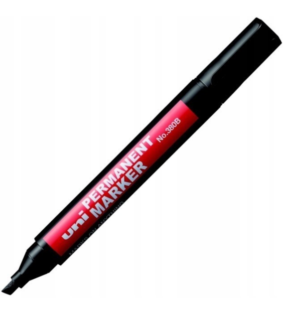 Marker Permanetny Uni Ścieta Końcówka  380B 120399 Czarny