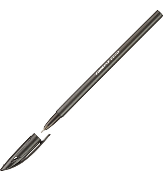 Długopis ze Skuwką EEco Czarny 0440-0018-01 Unimax
