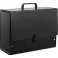 Teczka z Rączką B4 Jumbo Plus 18cm Czarna  TT6307 Tadeo Trading