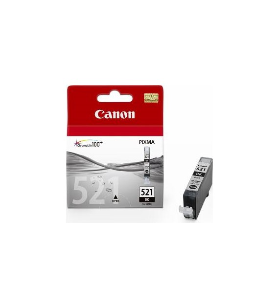 Tusz O Canon CLI521BK Czarny CANON PIXMA IP3600 MP620 MP980 MP540 MP620 MP630 MP980 MP640 MP990 MP550  MP560 MP650 MX870 IP4700 MP630 MP640 MX860 MX870 IP4600 IP4700