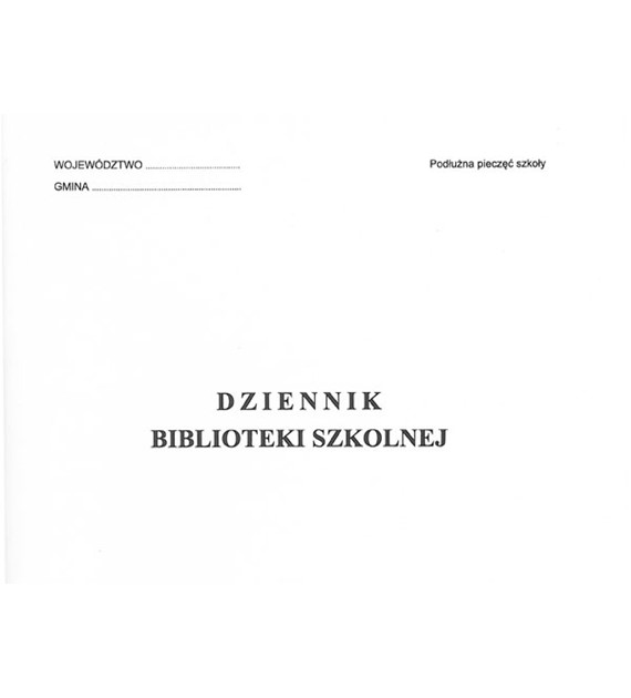 Dziennik Biblioteki Szkolnej 02175 Typograf