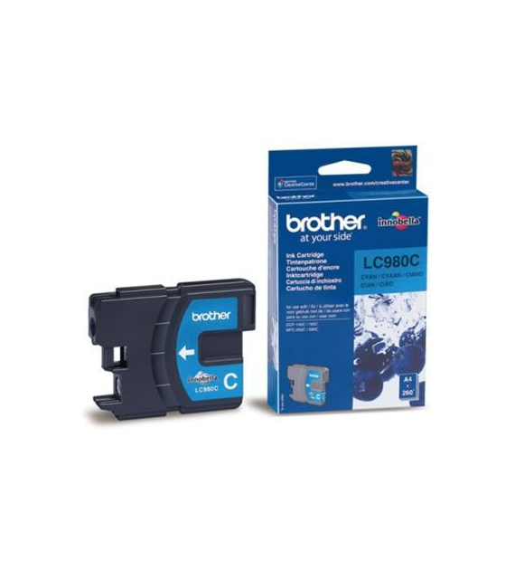 Tusz O Brother LC-980C niebieski 260s Brother DCP-145C 165C