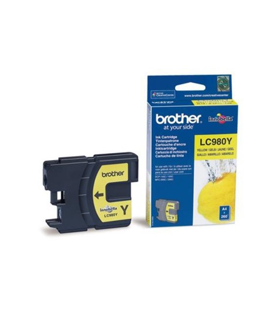 Tusz O Brother LC-980Y żółty 260ml Brother DCP-145C 165C