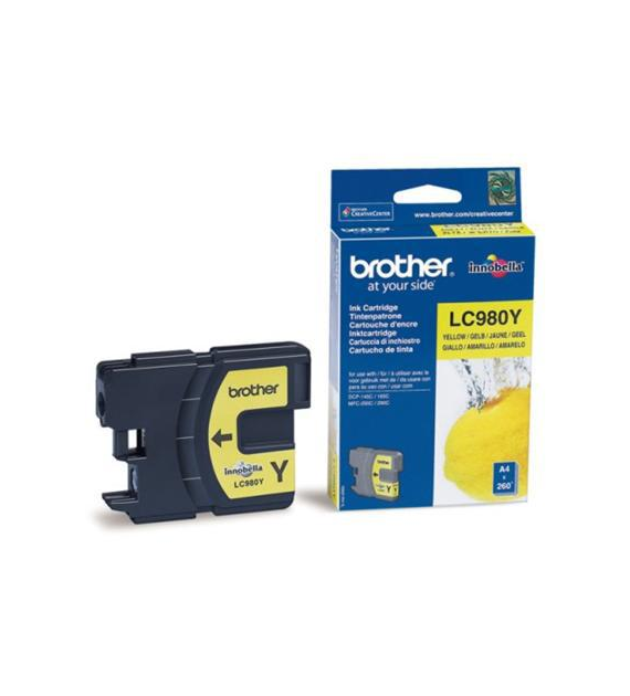 Tusz O Brother LC-980Y żółty 260ml Brother DCP-145C 165C