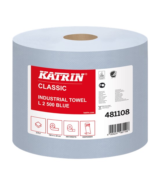 Ręcznik Papierowy Czyściwo Classic Niebieskie 481108 2szt Katrin