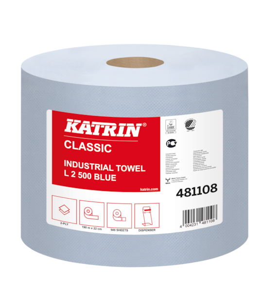 Ręcznik Papierowy Czyściwo Classic Niebieskie 481108 opk 2szt Katrin