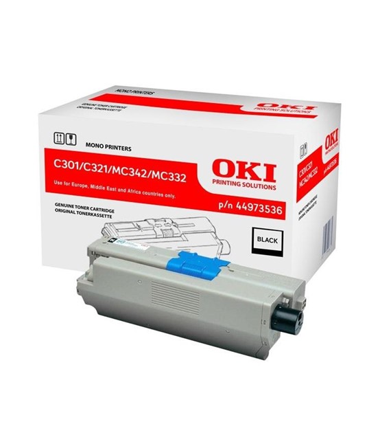 Toner O Oki C301/321/MC332/MC342  Black  44973536  2200 tys. stron