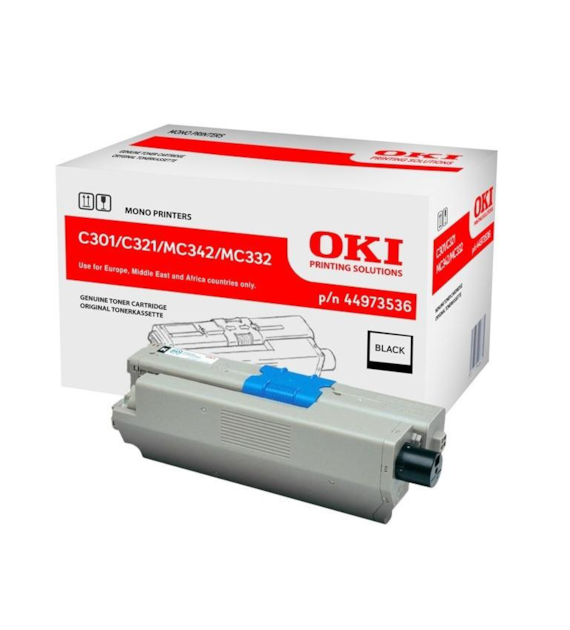 Toner O Oki C301/321/MC332/MC342  Black  44973536  2200 tys. stron
