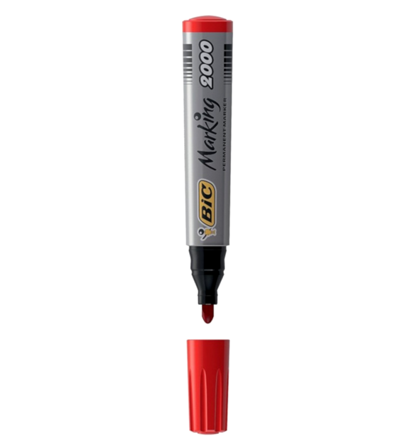 Marker Permanentny 2000 okrągły Bic Czerwony