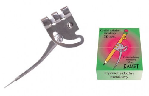 Cyrkiel Szkolny Metalowy opk. 30 szt Kamet
