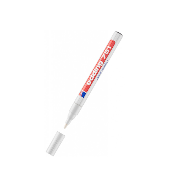 Marker Olejowy 751 1-2mm Biały Edding