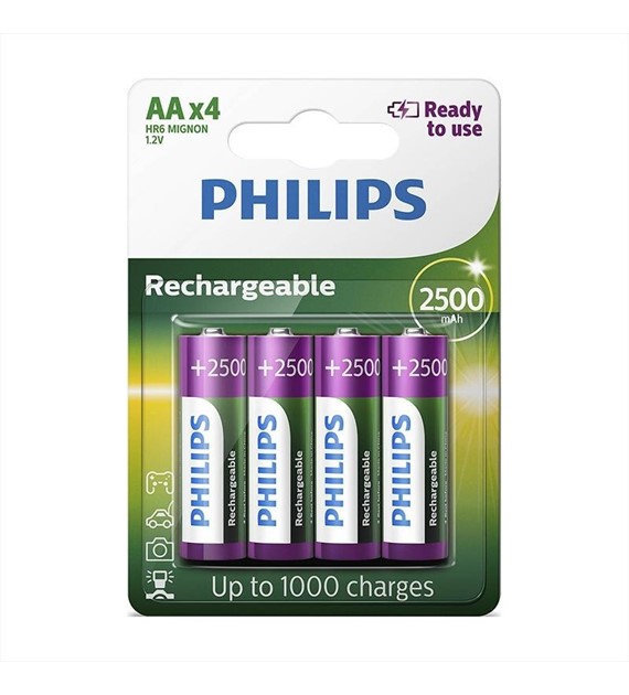 Akumulator Philips R6 AA 2500 mAh opk. 4 szt.