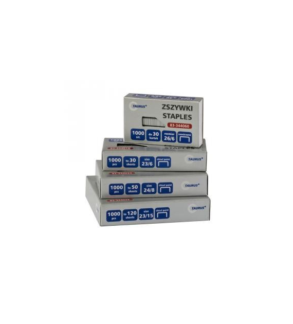 Zszywki 23/24 Opk. 1000szt. 83-344025 Taurus