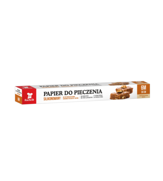 Papier do Pieczenia Brązowy Silikonowany 38cm x 6m 2408 Kuchcik