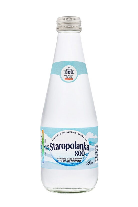 Woda Staropolanka Lekko Gazowana 0,33ml Szklana Butelka