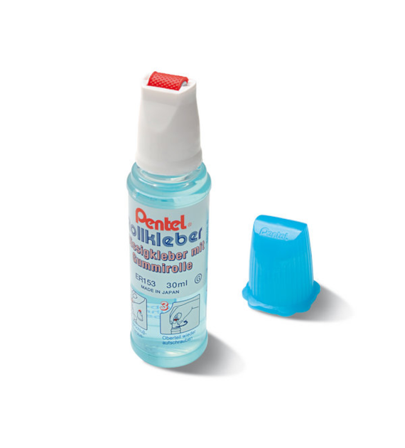 Klej w Płynie z  Gumową Rolką 30Ml ER153  Pentel