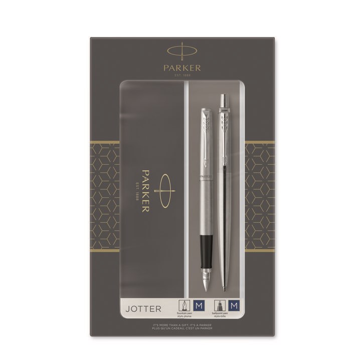 Zestaw Parker Jotter SS CT BP FP Pióro wieczne + Długopis 2093258