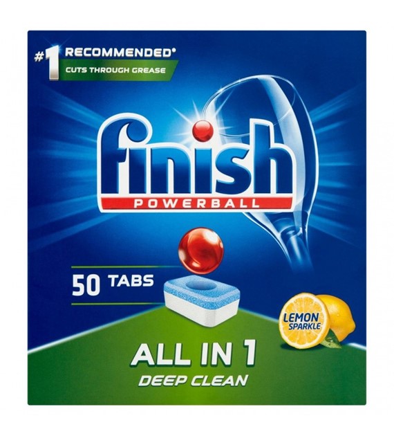 Finish Tabletki Do Zmywarek  All In Essential 1 opk.50 szt. Lemon