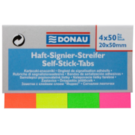 Zakładki Indeksujące Papierowe 50x20mm 4kol neon 7576001pl-99 Donau
