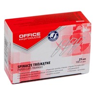 Spinacze Biurowe 25mm Trójkątne opk 100szt 18082525-19 Office Product