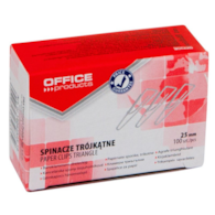 Spinacze Biurowe 25mm Trójkątne opk 100szt 18082525-19 Office Product