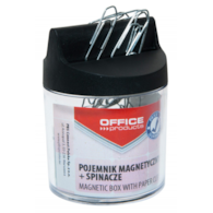 Spinacze Biurowe Srebrne 26mm W Pudełku  Magnetycznym 18184421-99 Office Product