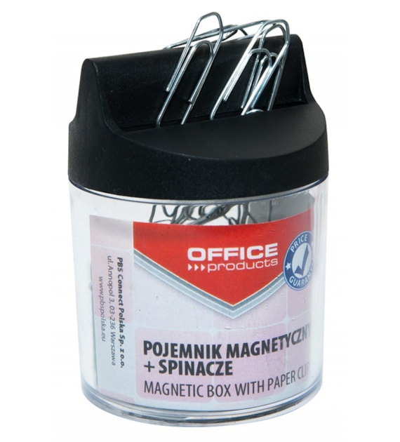 Spinacze Biurowe Srebrne 26mm W Pudełku  Magnetycznym 18184421-99 Office Product