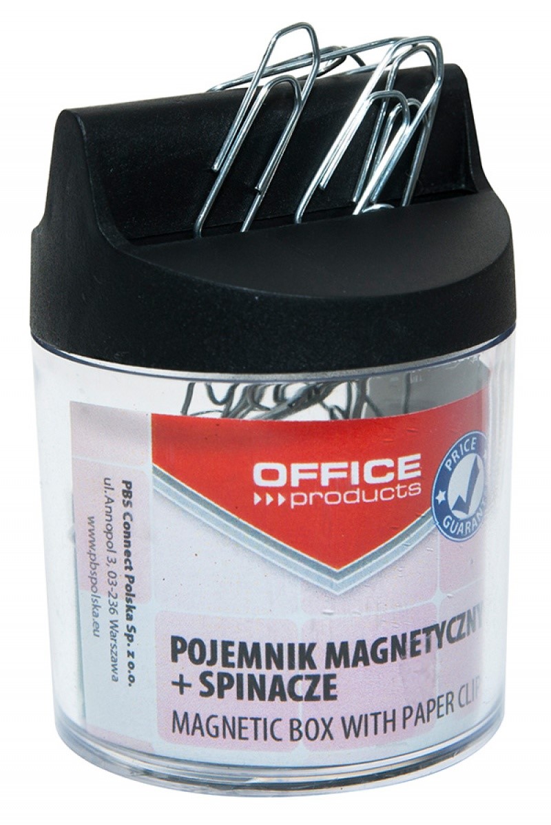 Spinacze Biurowe Srebrne 26mm W Pudełku  Magnetycznym 18184421-99 Office Product