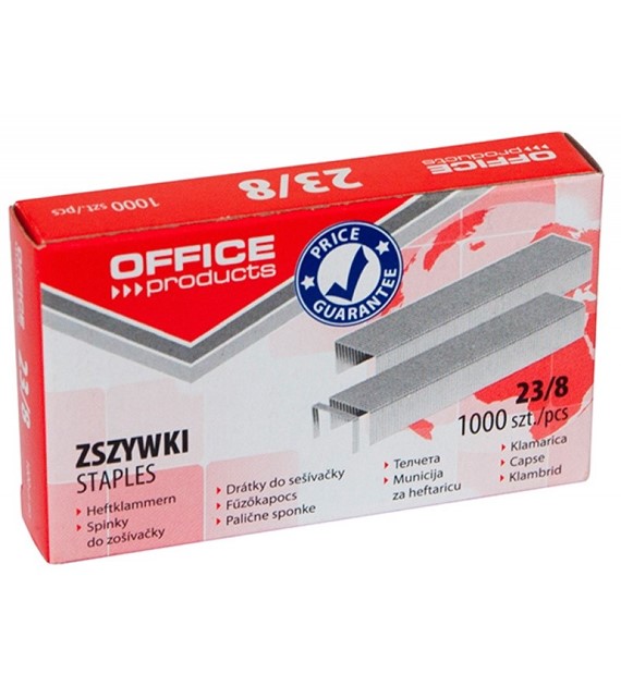 Zszywki 23/8 opk 1000szt. 18072329-19  Office Products